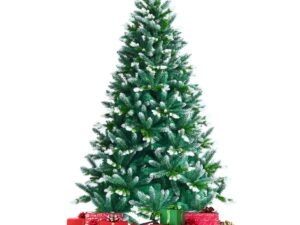 Artificial Snowy Christmas Tree 180 cm with 976 Branches Metal Stand