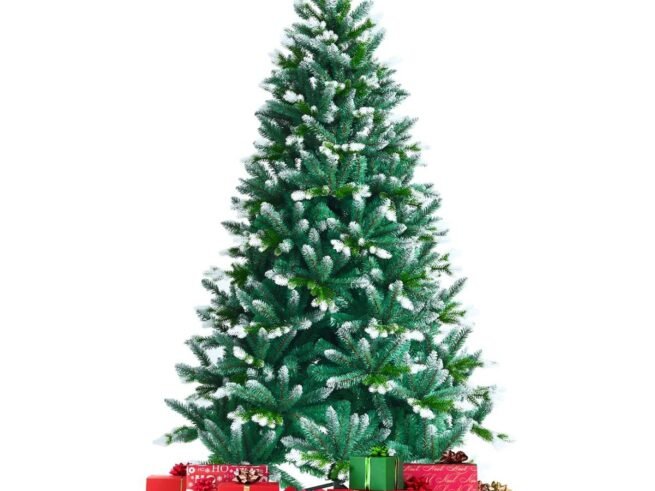 Artificial Snowy Christmas Tree 180 cm with 976 Branches Metal Stand