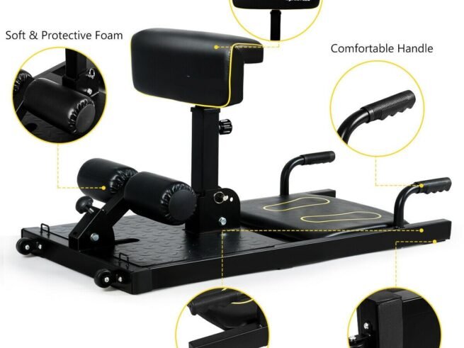 8-in-1 Squat Machine Gym Fitness Equipment 9 Height Load 120KG