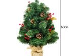 Mini Artificial Table Christmas Tree 60CM 34 Branches Burlap