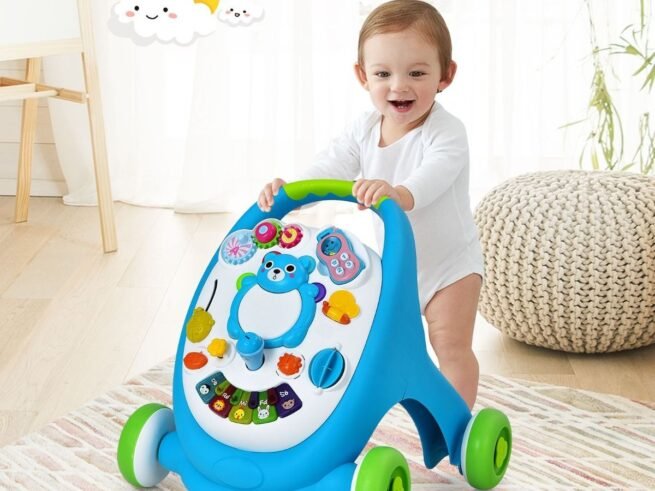 Talking Walker for Baby Play Panel Storage Space Sound and Light Functions