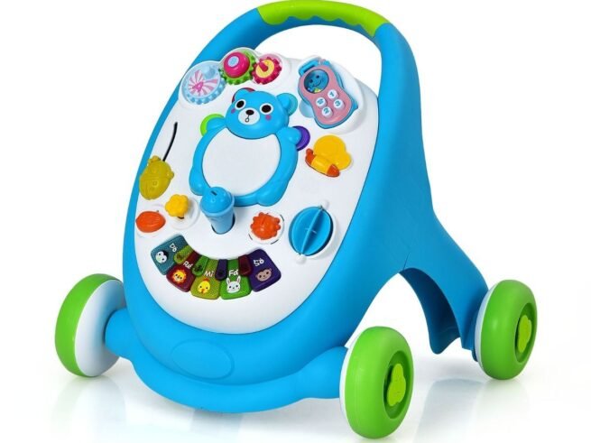 Talking Walker for Baby Play Panel Storage Space Sound and Light Functions