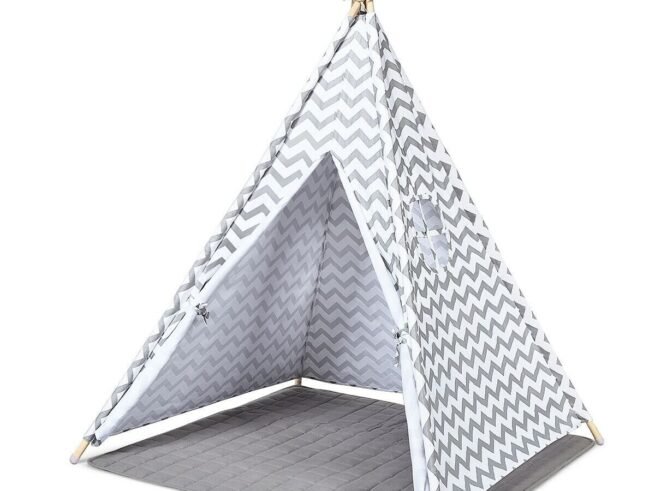 Indian Teepee Tent for Children with Mat and Carry Bag 160 x 120 x 120 cm