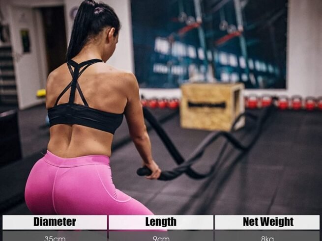 Fitness Training Rope 12M Long 35mm for Outdoor Indoor Use