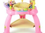2 in 1 Scalable Baby Musical Walker Activity Table 360° Swivel Seat 3 Adjustable Heights