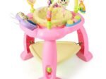 2 in 1 Scalable Baby Musical Walker Activity Table 360° Swivel Seat 3 Adjustable Heights