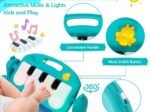 Musical Activity Mat for Baby Swivel Piano, Music and Light, 4 Toys
