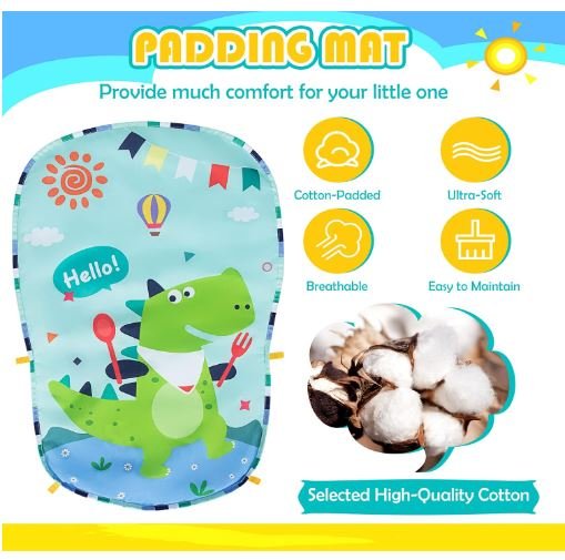 Musical Activity Mat for Baby Swivel Piano, Music and Light, 4 Toys