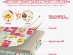 Foldable Baby Play Mat with Unicorn and Pony Image in Non-Toxic XPE Foam