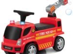 Ride On Fire Truck for Children 18-36 Months Luminous Bubble Machine Sound Siren Music