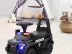 Electric Police Car Toy Megaphone Lights and Sound for 18-60 Months