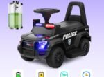 Electric Police Car Toy Megaphone Lights and Sound for 18-60 Months