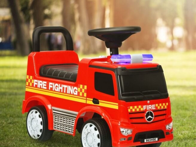 Ride On Fire Engine for Children 12-36 Months Storage Space Sound Light