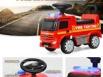 Ride On Fire Engine for Children 12-36 Months Storage Space Sound Light