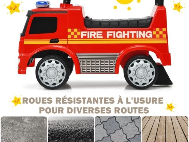 Ride On Fire Engine for Children 12-36 Months Storage Space Sound Light