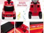 Ride On Fire Truck Car for Children 18-36 Months Music Headlights Siren Horn