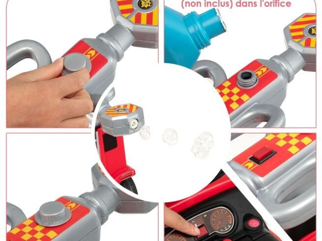 Ride On Fire Truck Car for Children 18-36 Months Music Headlights Siren Horn