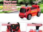 Ride On Fire Truck Car for Children 18-36 Months Music Headlights Siren Horn