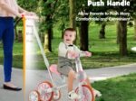 4-in-1 Multifunctional Kids Training Balance Trike Tricycle Adjustable Push Handle